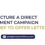 Direct Hire Recruitment Campaign from Job Brief to Offer Letter
