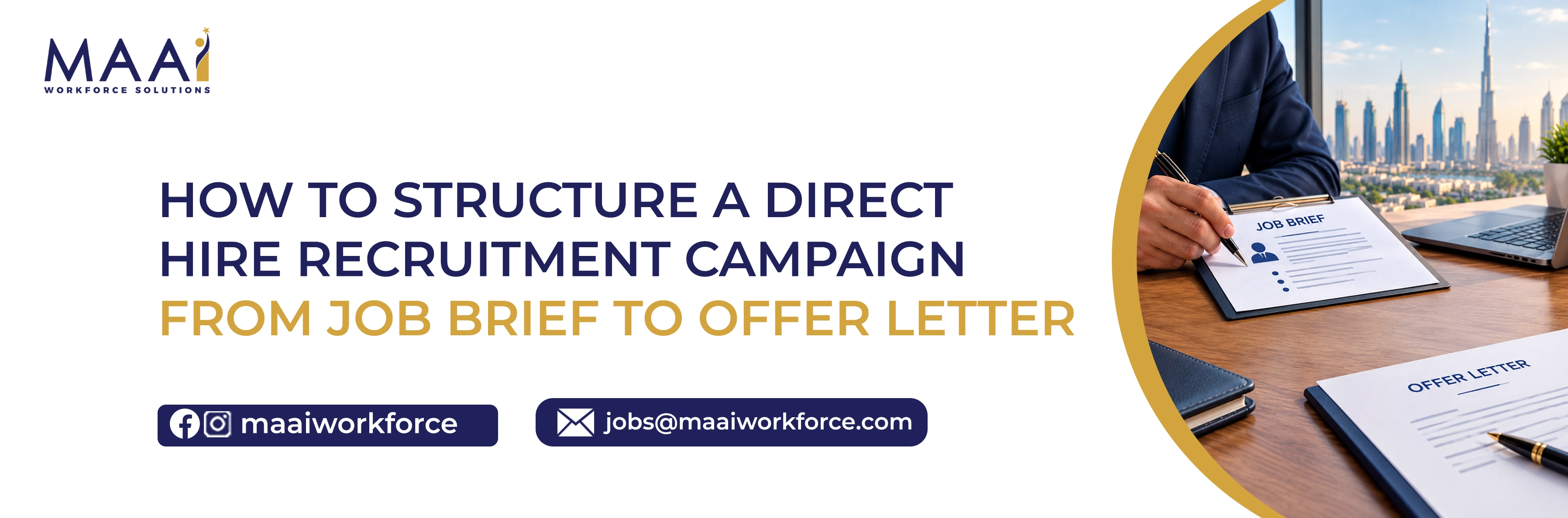 Direct Hire Recruitment Campaign from Job Brief to Offer Letter